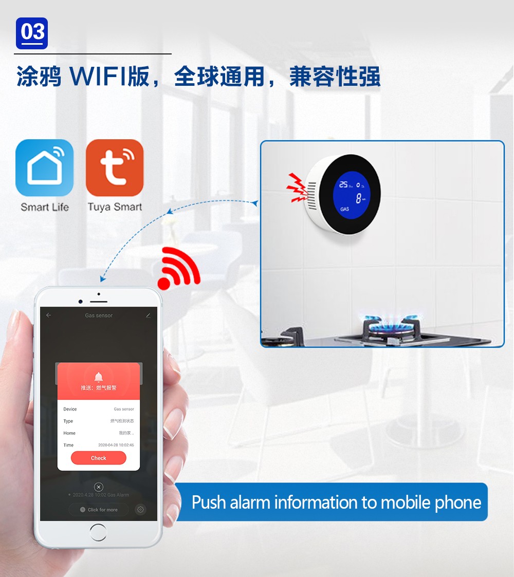 家用燃氣報警器的安裝及其使用說明